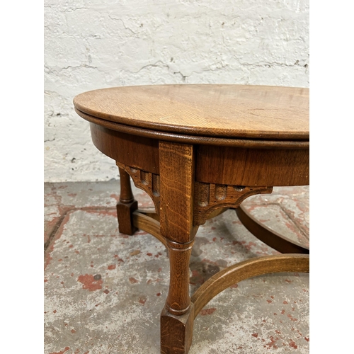 155 - A 19th century oak free standing open bookcase - approx. 185cm high x 108cm wide x 31cm deep