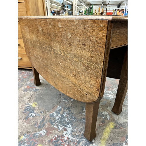 161 - A George III oak tripod pedestal side table with burr walnut circular top - approx. 70cm high x 42cm... 