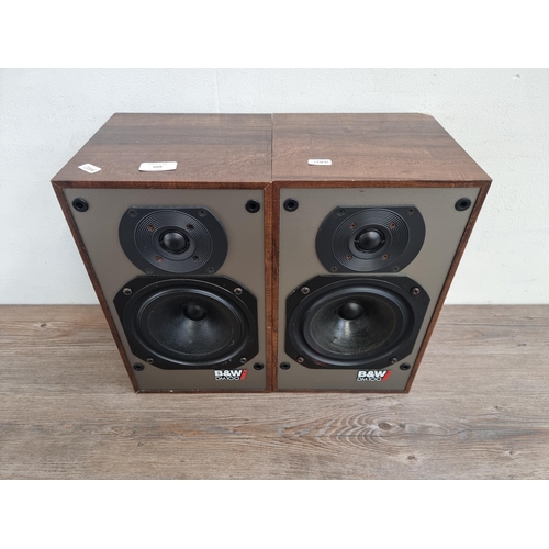509 - A pair of Bowers & Wilkins DM100 two-way bookshelf hi-fi speakers