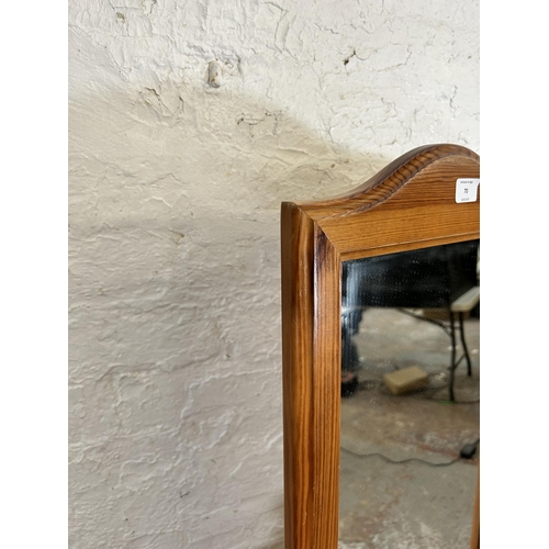 70 - A modern pine cheval mirror - approx. 145cm high x 49cm wide x 40cm deep