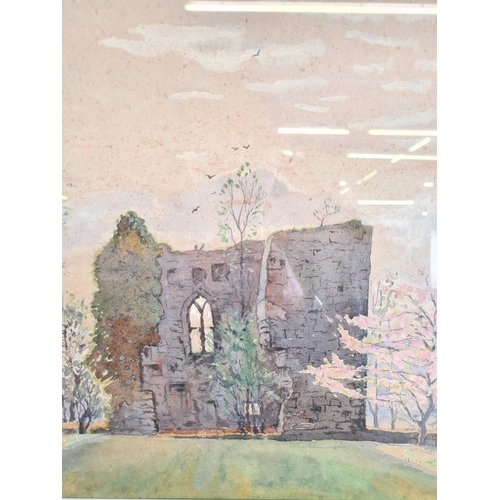 175 - A framed William Lyons Wilson watercolour titled 'April Evening' - approx. 57cm high x 70cm wide