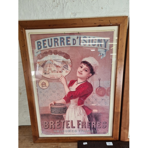 178 - Three framed advertising prints