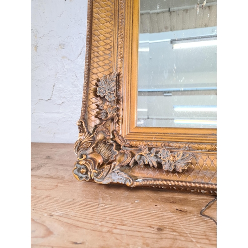 179 - A 19th century style gilt framed bevelled edge wall mirror - approx. 80cm high x 110cm