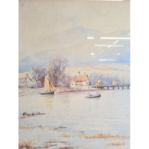 182B - Two early 20th century H. English watercolours