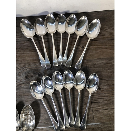 292 - A collection of late 19th/early 20th century silver plated cutlery to include Dixon etc.