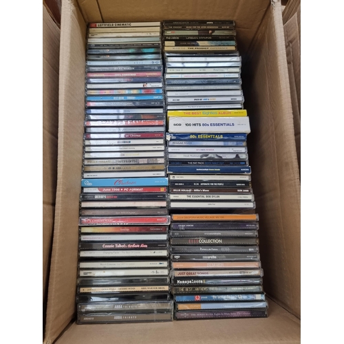 579 - Three boxes containing a collection of CDs to include Nirvana, The Verve, The Stone Roses, The Prodi... 