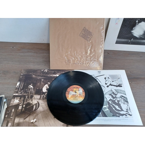 614 - Eight Led Zeppelin and related LP vinyl records, 'II', 'III', 'Untitled', 'Coda', 'Presence', 'The S... 