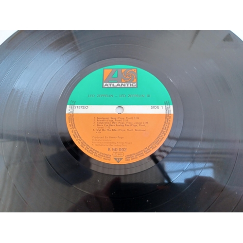 614 - Eight Led Zeppelin and related LP vinyl records, 'II', 'III', 'Untitled', 'Coda', 'Presence', 'The S... 