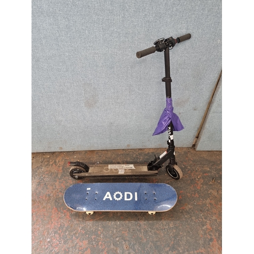 697 - A Zinc electric scooter with charger