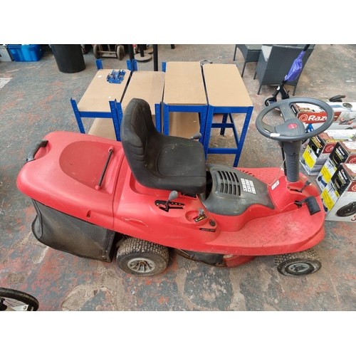 701 - A Castle Garden electric start ride on mower with key