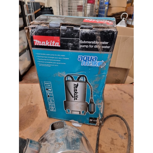 707 - A boxed Makita PF111 Aquamack submersible water pump