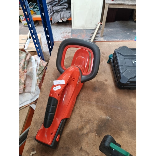 720 - A Flymo cordless Easicut 500 hedgecutter