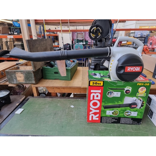 752 - A boxed Ryobi PBV-30 petrol leaf blower