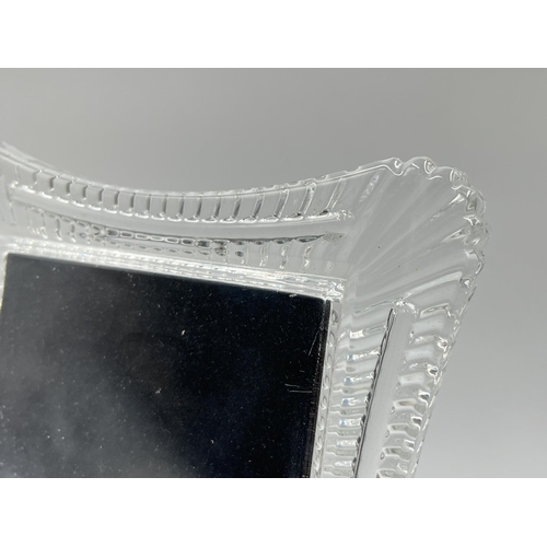 215 - A Waterford Crystal photo frame - approx. 22cm high x 17cm wide