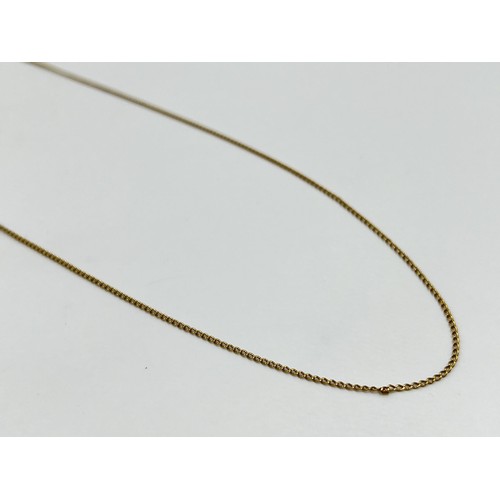 1105 - A stamped 9ct gold chain necklace with further stamped 0.750 clasp - approx. gross weight 2.05 grams