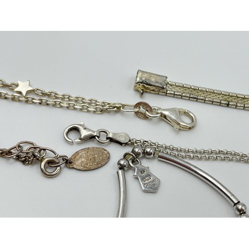 1119 - Six pieces of .925 silver jewellery - approx. gross weight 28 grams