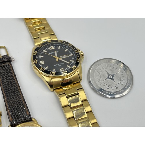 1130 - Eight wristwatches to include Accurist quartz, Sekonda, Orient, Seiko, Citizen Eco Drive etc.