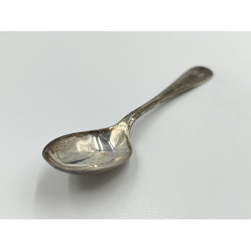 1161 - A cased set of six hallmarked Birmingham silver coffee spoons, dated 1961 - approx. gross weight 76 ... 