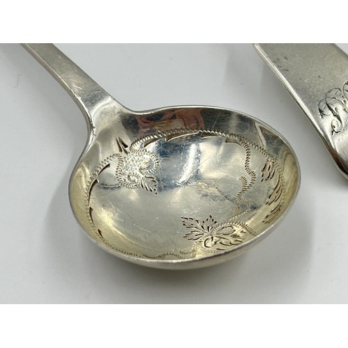 1179 - Four hallmarked sterling silver spoons, three Victorian and one Edwardian - approx. gross weight 74 ... 