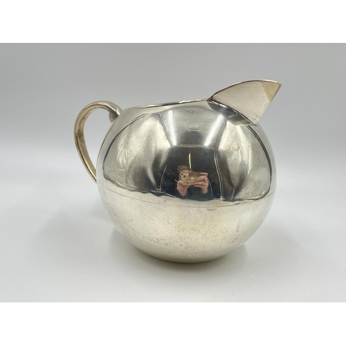 1186 - A Mexican .925 sterling silver water jug - approx. gross weight 562 grams and 14.5cm high