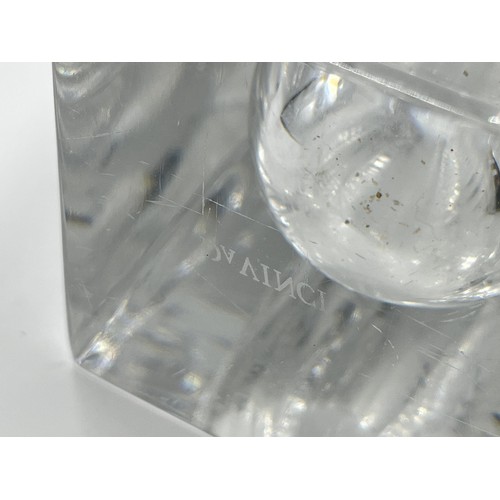 205 - A Da Vinci Miraggio crystal vase - approx. 26cm high