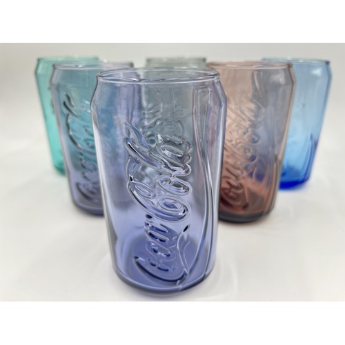 226 - Six Coca-Cola advertising drinking glasses