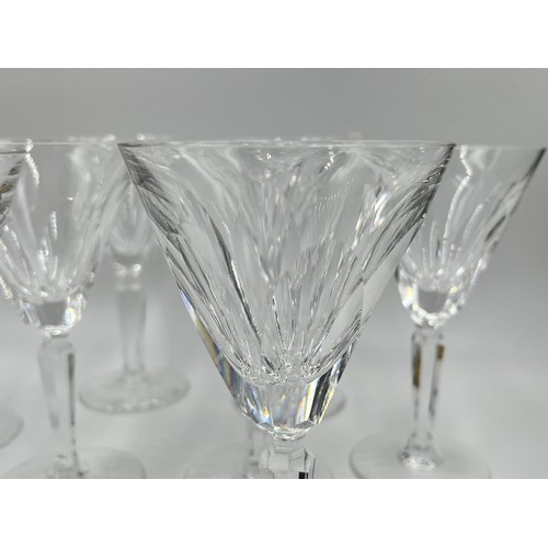 233 - Eight Waterford Crystal wine glasses - approx. 16.5cm high