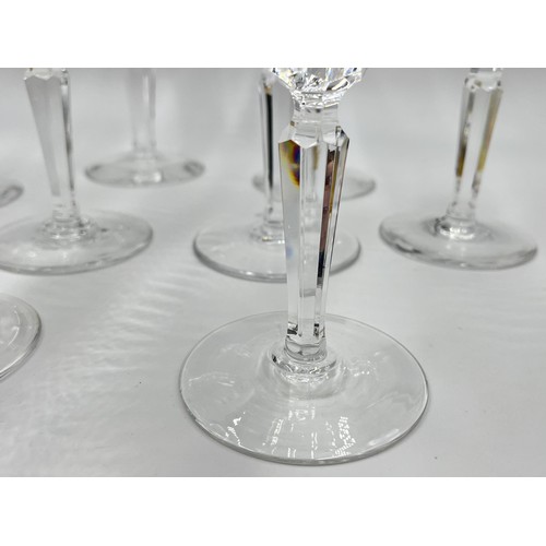 233 - Eight Waterford Crystal wine glasses - approx. 16.5cm high