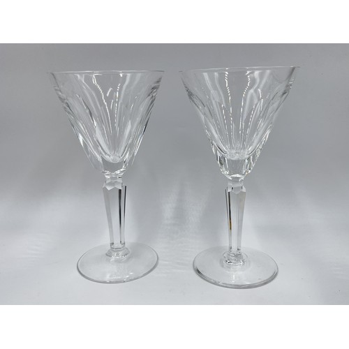 233 - Eight Waterford Crystal wine glasses - approx. 16.5cm high