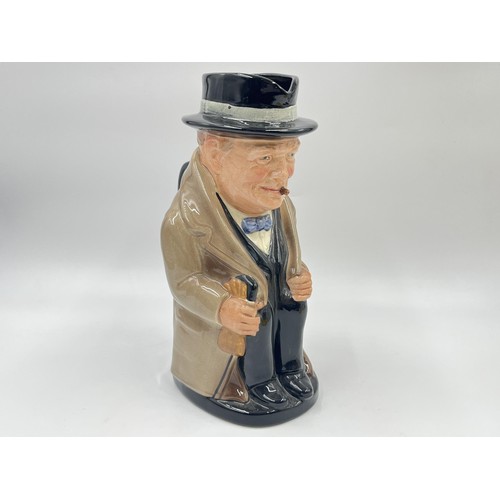 235 - A Royal Doulton Winston Churchill Toby jug - approx. 23cm high