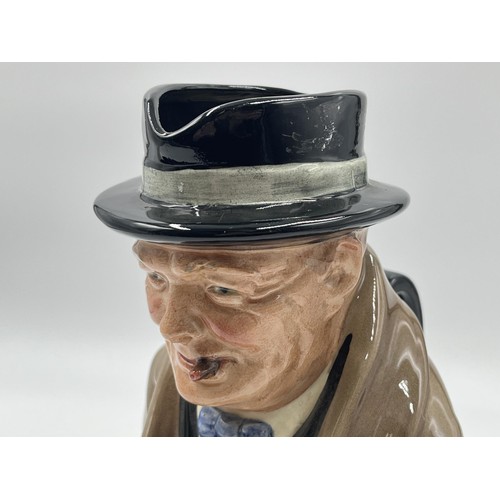 235 - A Royal Doulton Winston Churchill Toby jug - approx. 23cm high