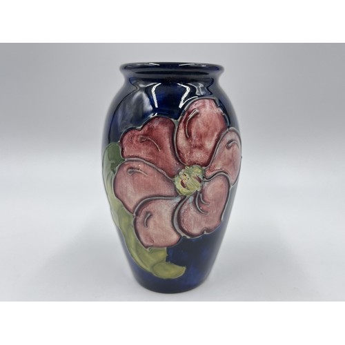 240 - A Moorcroft Clematis pattern vase - approx. 10cm high