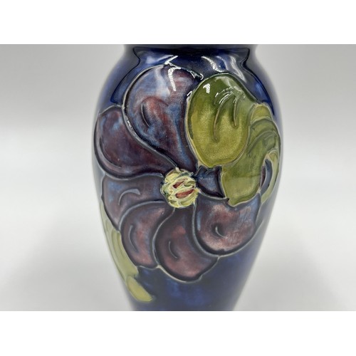 240 - A Moorcroft Clematis pattern vase - approx. 10cm high