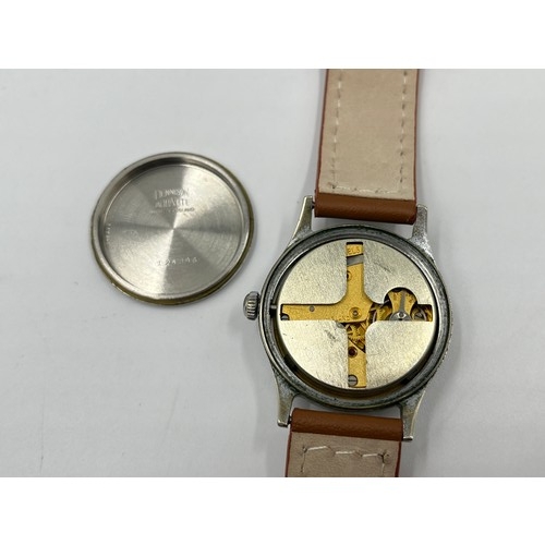 1133A - Sir Edmund Hillary Interest - An early 1950s Smiths Deluxe A409 Everest expedition wristwatch. The A... 