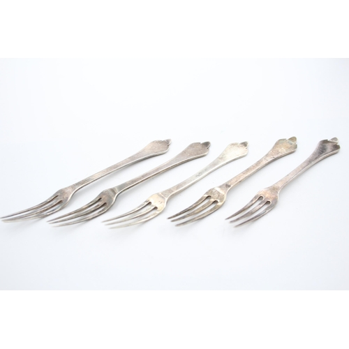 1308 - Five Adie Bros hallmarked Birmingham silver dessert forks, dated 1928 - approx. gross weight 53 gram... 