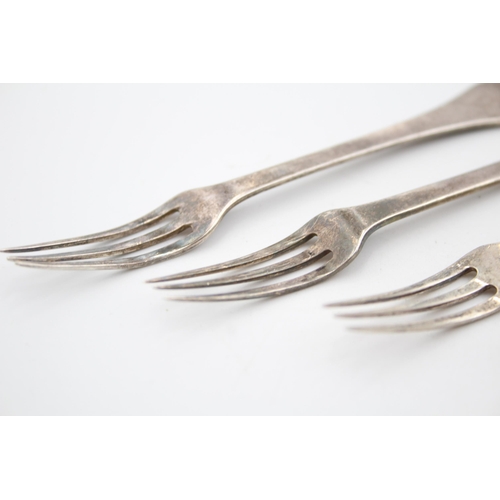 1308 - Five Adie Bros hallmarked Birmingham silver dessert forks, dated 1928 - approx. gross weight 53 gram... 