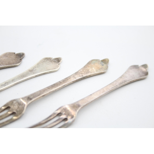 1308 - Five Adie Bros hallmarked Birmingham silver dessert forks, dated 1928 - approx. gross weight 53 gram... 