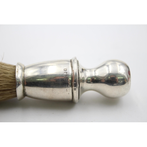 1311 - A Victorian hallmarked Birmingham silver shaving brush, dated 1900 - approx. gross weight 39 grams a... 