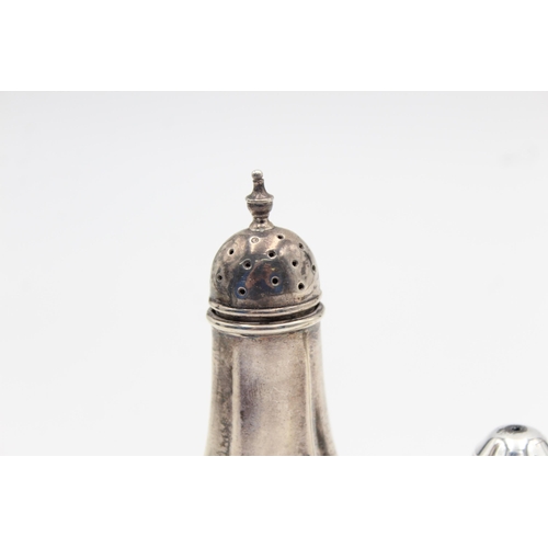 1314 - Three vintage .925 sterling silver salt and pepper shakers - approx. gross weight 75 grams