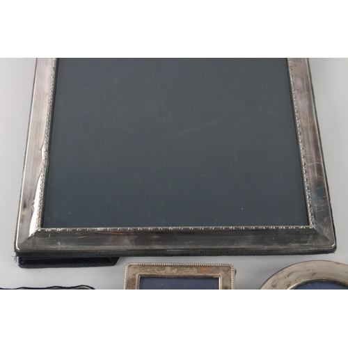 1325 - Four hallmarked sterling silver photo frames - approx. gross weight 1206 grams