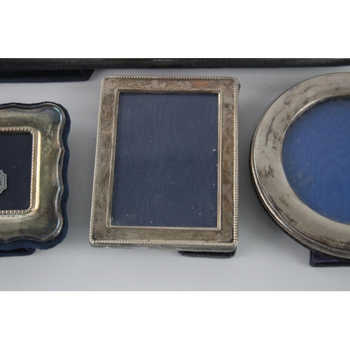 1325 - Four hallmarked sterling silver photo frames - approx. gross weight 1206 grams