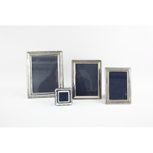 1329 - Four hallmarked sterling silver photo frames - approx. gross weight 1248 grams