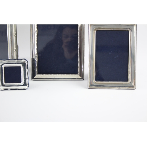 1329 - Four hallmarked sterling silver photo frames - approx. gross weight 1248 grams