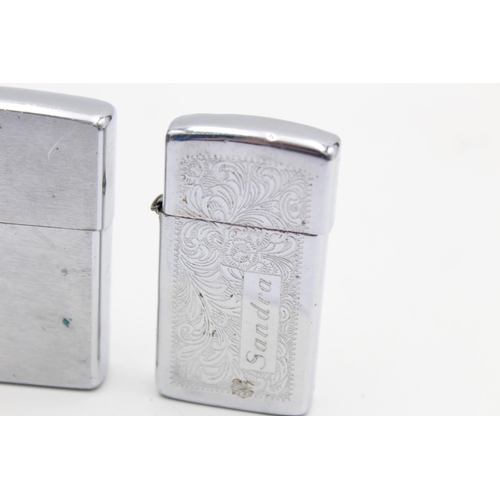 1331 - Three Zippo cigarette lighters