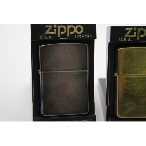 1332 - Three Zippo cigarette lighters