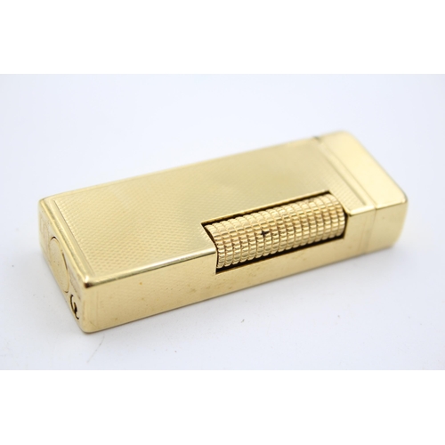 1333 - A boxed Dunhill Rollagas gold plated cigarette lighter