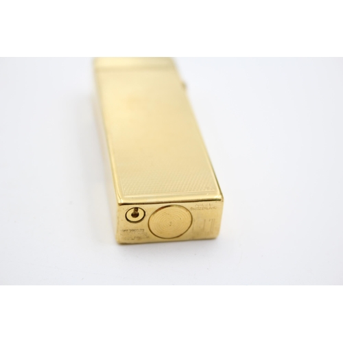 1333 - A boxed Dunhill Rollagas gold plated cigarette lighter