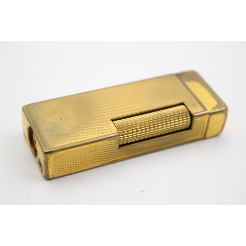 1336 - A boxed Dunhill Rollagas gold plated cigarette lighter