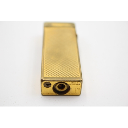 1336 - A boxed Dunhill Rollagas gold plated cigarette lighter