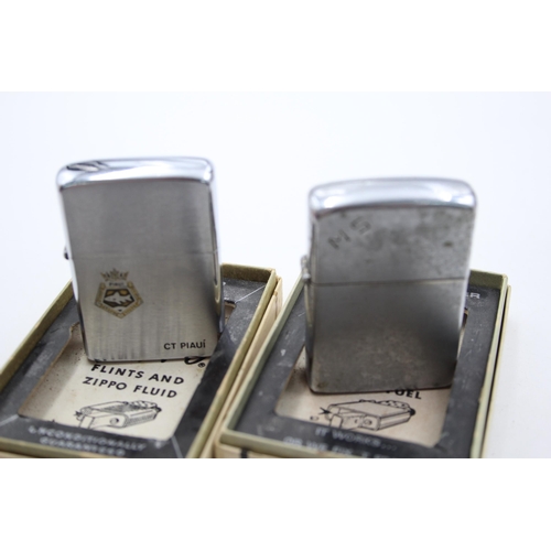 1338 - Two Zippo cigarette lighters